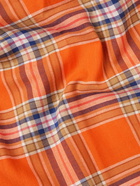 Collina Strada - Convention Checked Cotton-Flannel Shirt - Orange