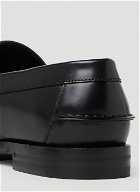 Logo Plaque Loafers in Black