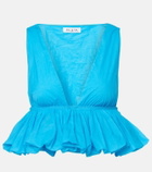 Alaïa Gathered crop top