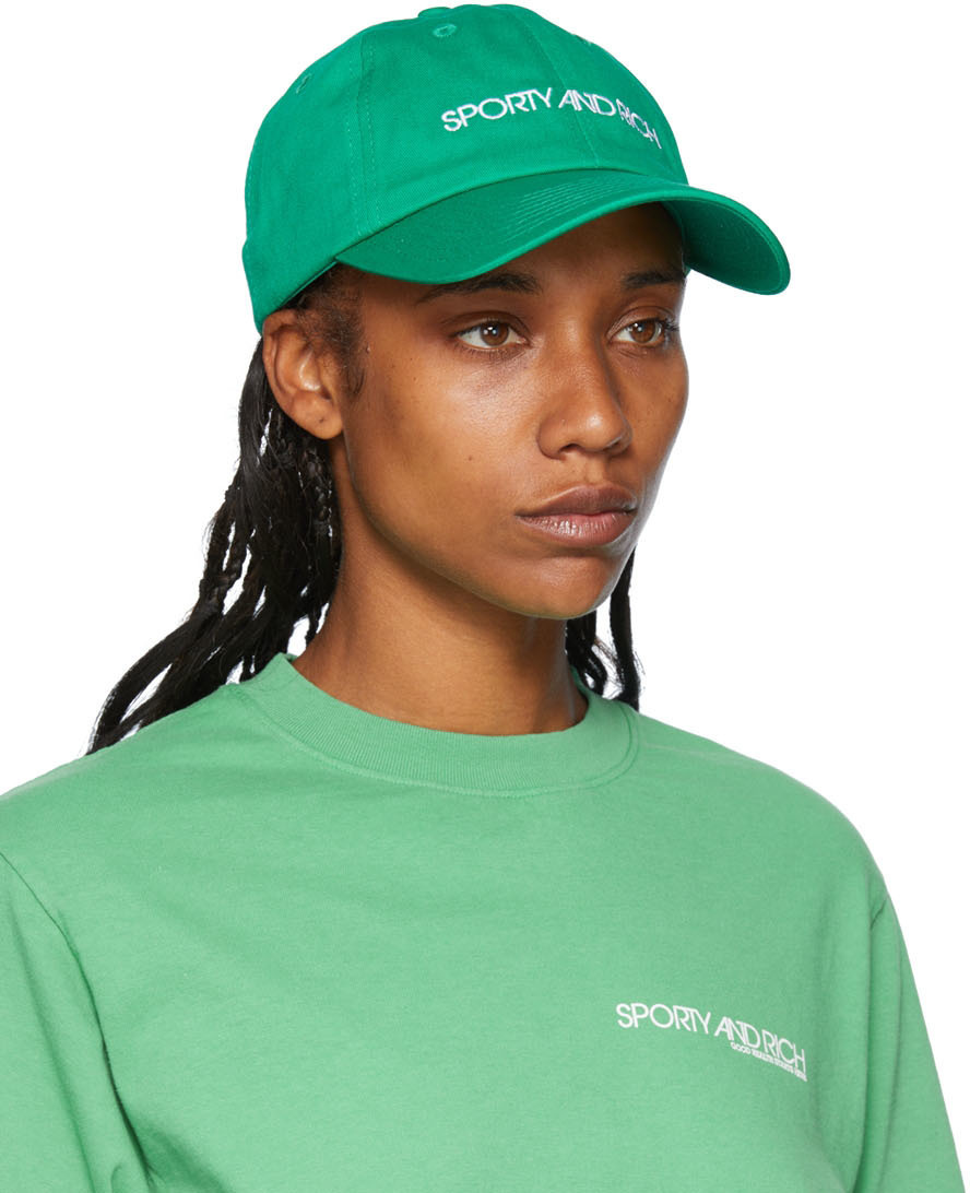 Sporty & Rich Green Cap Sporty & Rich Hats for Women | Nordstrom main image 4