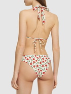 WEWOREWHAT Rose Printed Scoop Bikini Bottoms