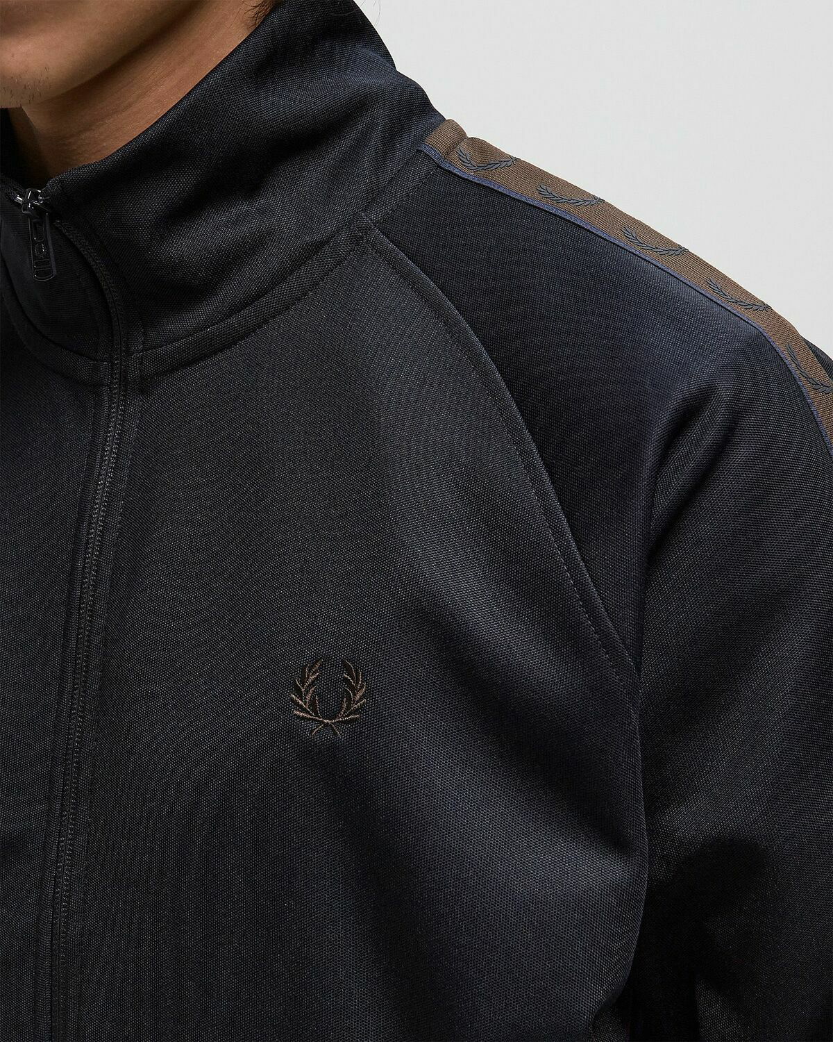 Fred Perry CONTRAST TAPE TRACK JACKET Blue Men Fred Perry