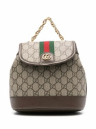Gucci Neutral Ophidia Mini GG Supreme Backpack