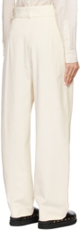TOTEME Off-White Deep Pleat Trousers