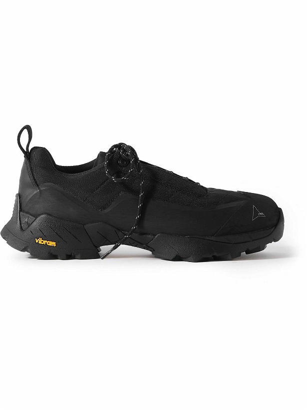 Photo: ROA - Khatarina Rubber and Leather-Trimmed Mesh Hiking Sneakers - Black