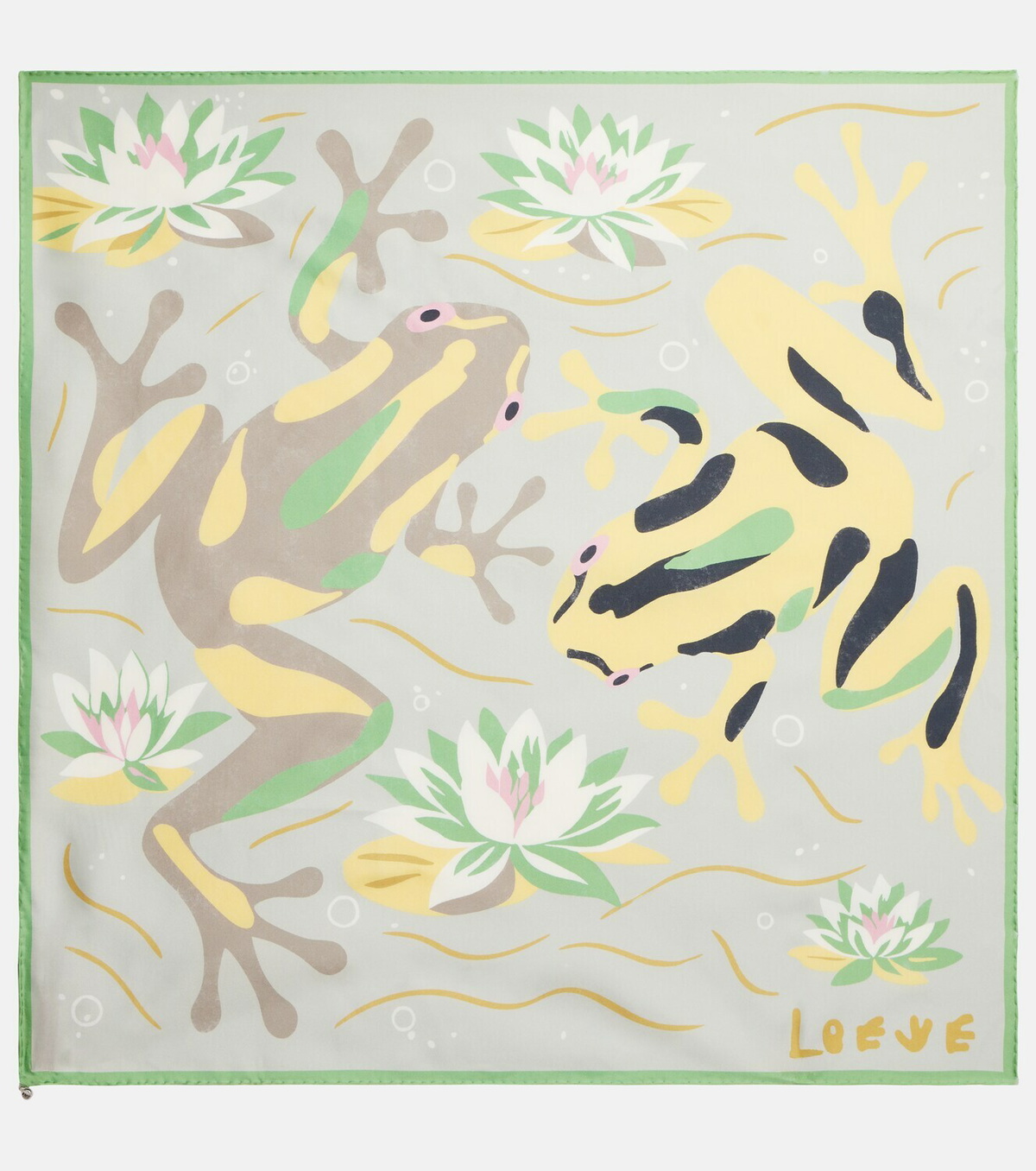 Loewe Printed silk twill scarf