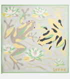 Loewe Printed silk twill scarf