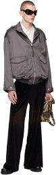 Acne Studios Gray Relaxed Fit Bomber Jacket