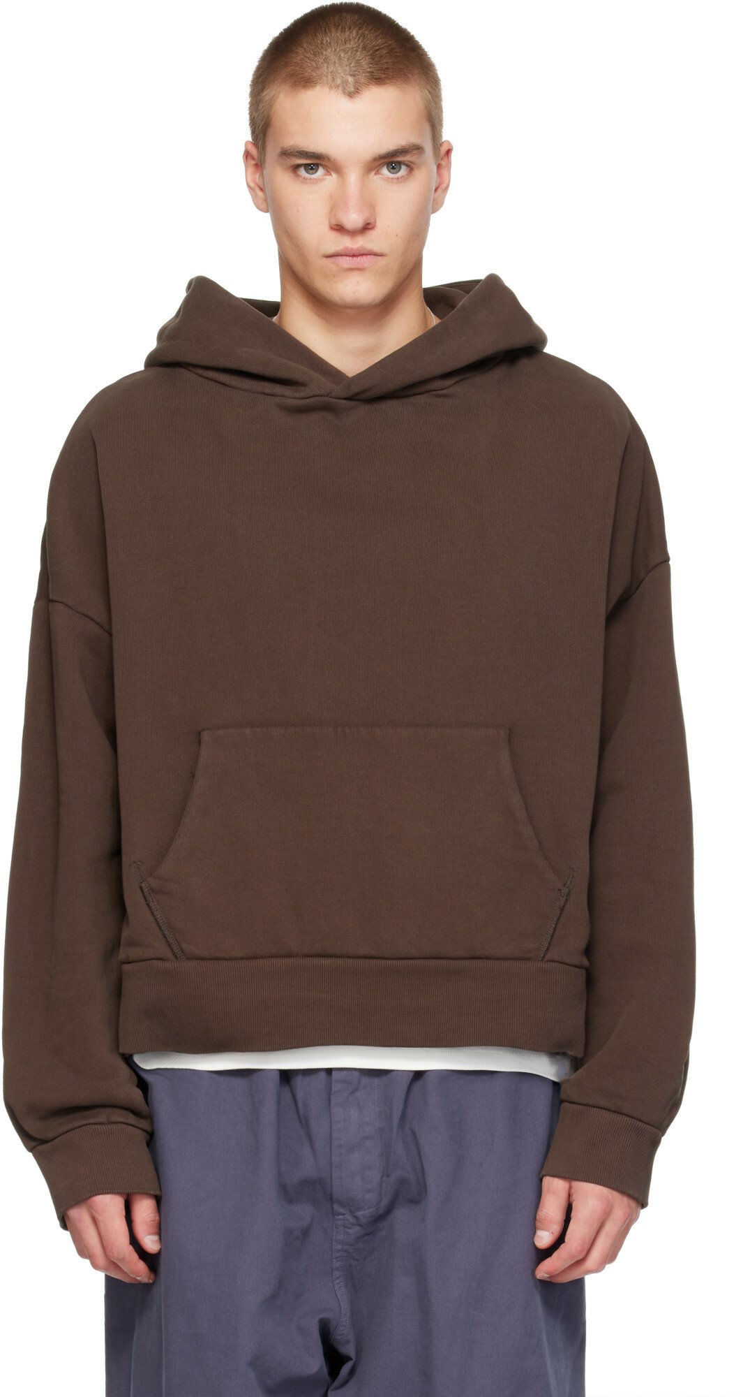 Entire Studios Brown Heavy Hoodie