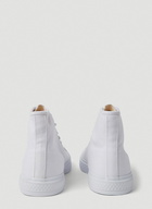 Canvas High Top Sneakers in White