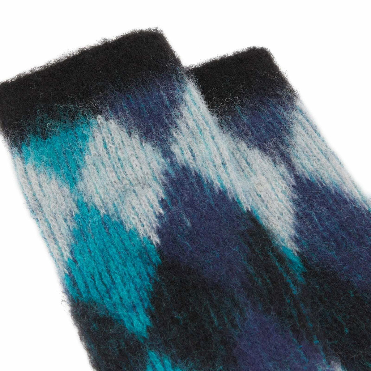 Anonymous Ism Napping Argyle JQ Crew Sock in Black