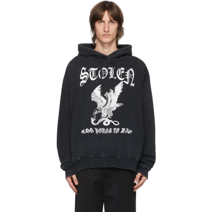 Stolen Girlfriends Club SSENSE Exclusive Black Eagle Strike Hoodie