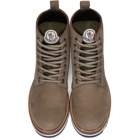 Moncler Grey Suede New Vancouver Boots