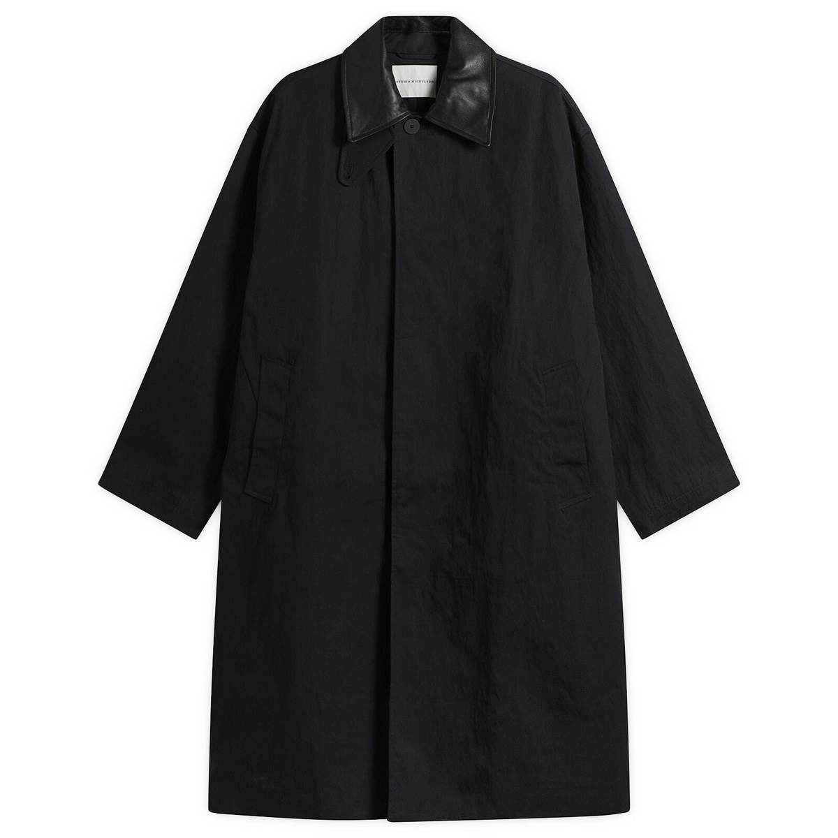 Studio Nicholson Men's Revere Trench Coat in Darkest Navy