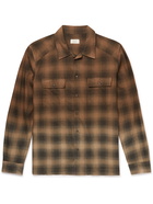 Altea - Ombre Checked Cotton Shirt - Orange