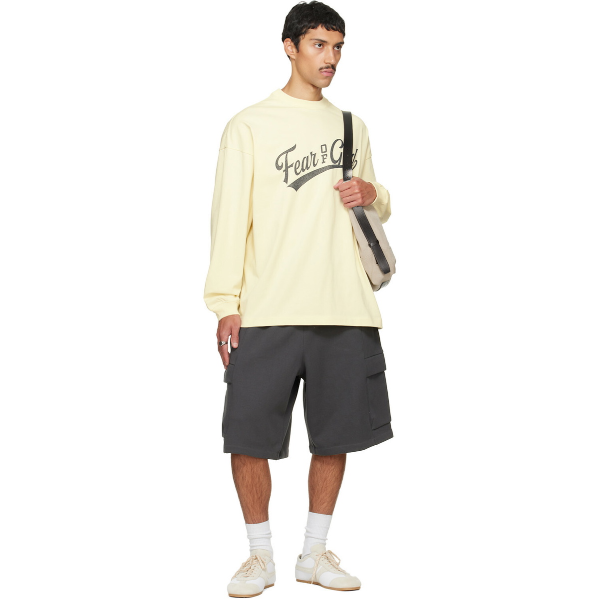 Fear of God ESSENTIALS Gray Cargo Basketball Shorts