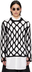 Black Comme des Garçons Black Cutout Sweater