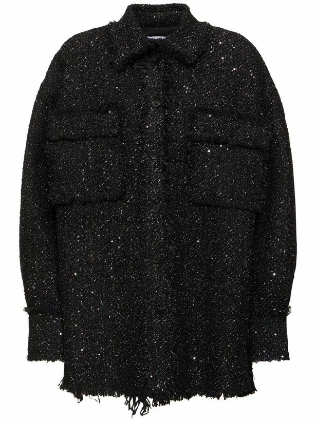 Photo: MSGM Tweed Shirt Jacket