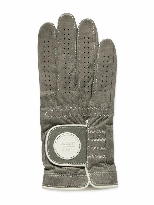 Photo: Mr P. - G/FORE Golf Logo-Appliquéd Leather Right Hand Glove - Green