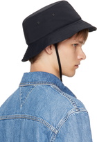 Bottega Veneta Black Tech Nylon Bucket Hat