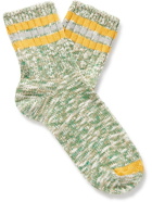 Thunders Love - Ribbed Striped Cotton-Blend Socks