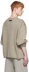 Essentials Gray Polyester Sweatshirt