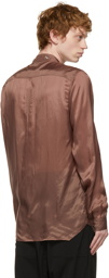 Rick Owens Brown Larry Shirt