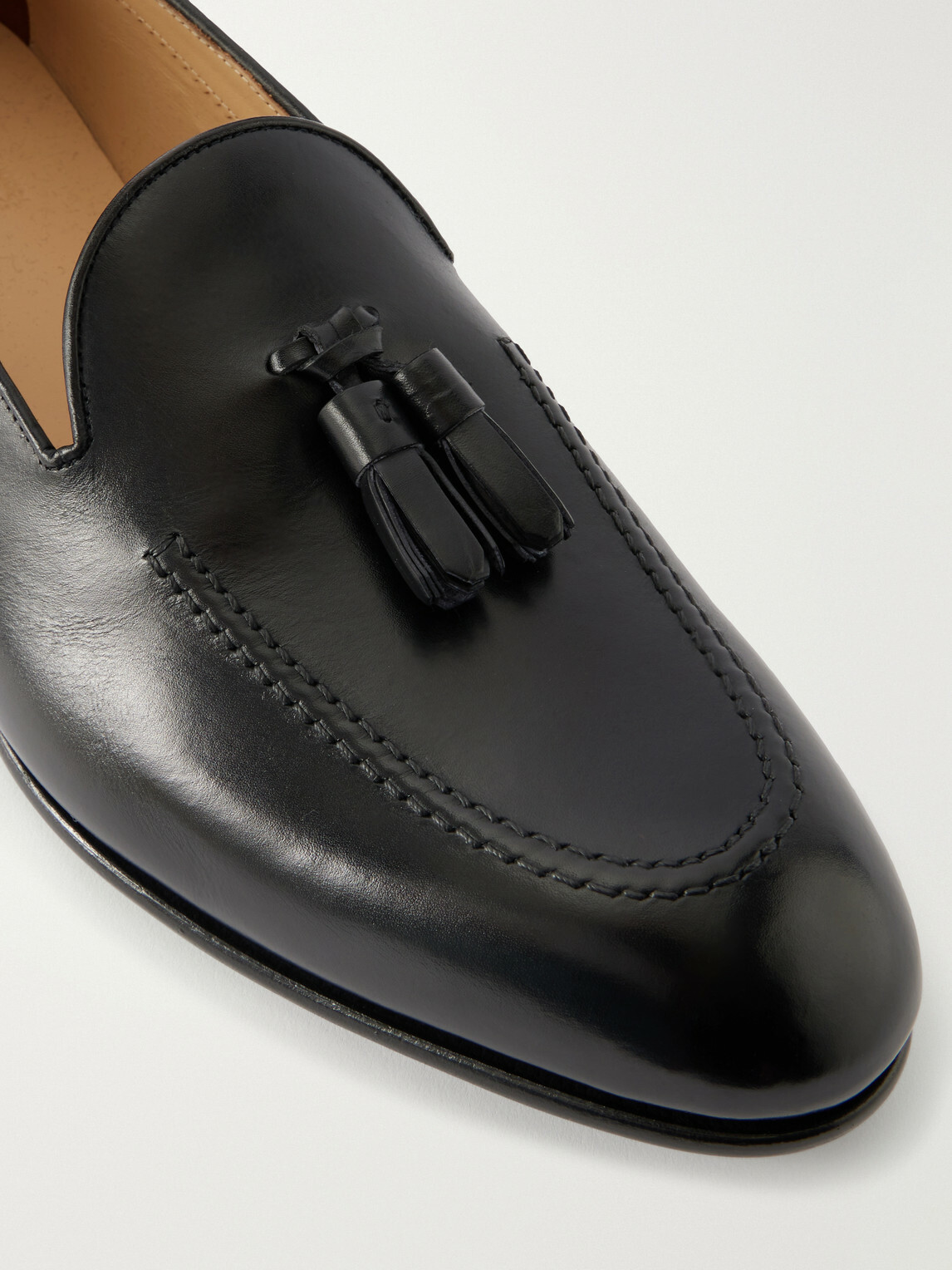 Brioni - Tasseled Leather Loafers - Black