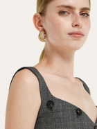 Ferragamo Womens Sculptural earrings in Gold
