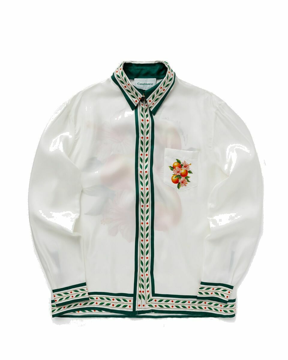 Photo: Casablanca Classic Collar Long Sleeve Shirt Multi - Mens - Longsleeves