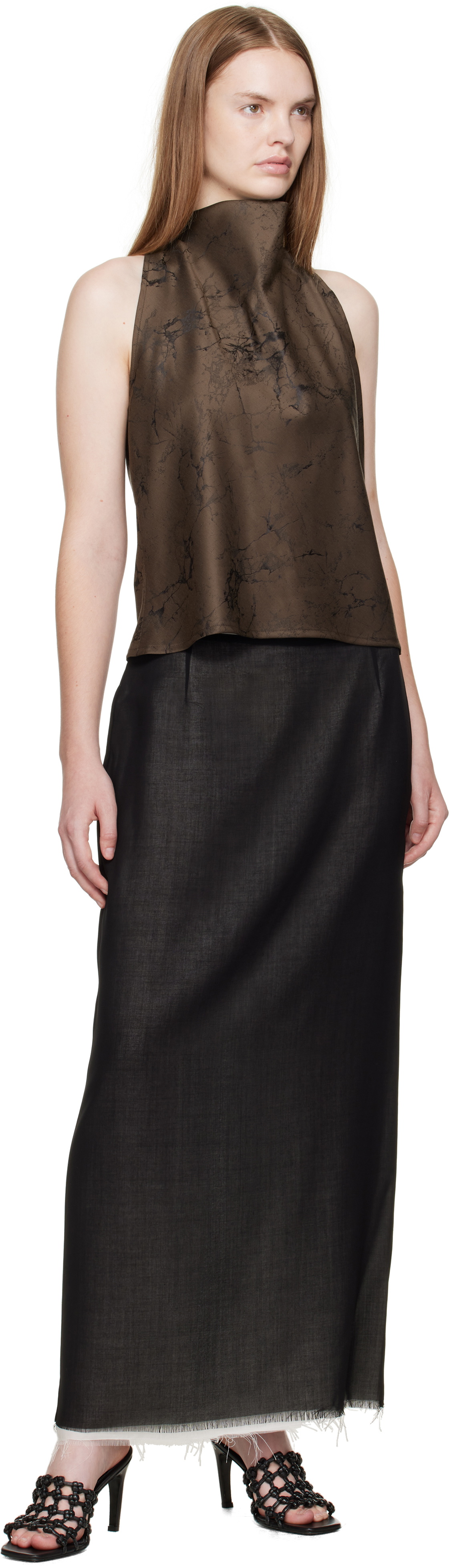 La Collection Brown Jeanne Top