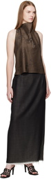 La Collection Brown Jeanne Top