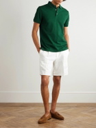 Ralph Lauren Purple label - Logo-Embroidered Cotton-Piqué Polo Shirt - Green