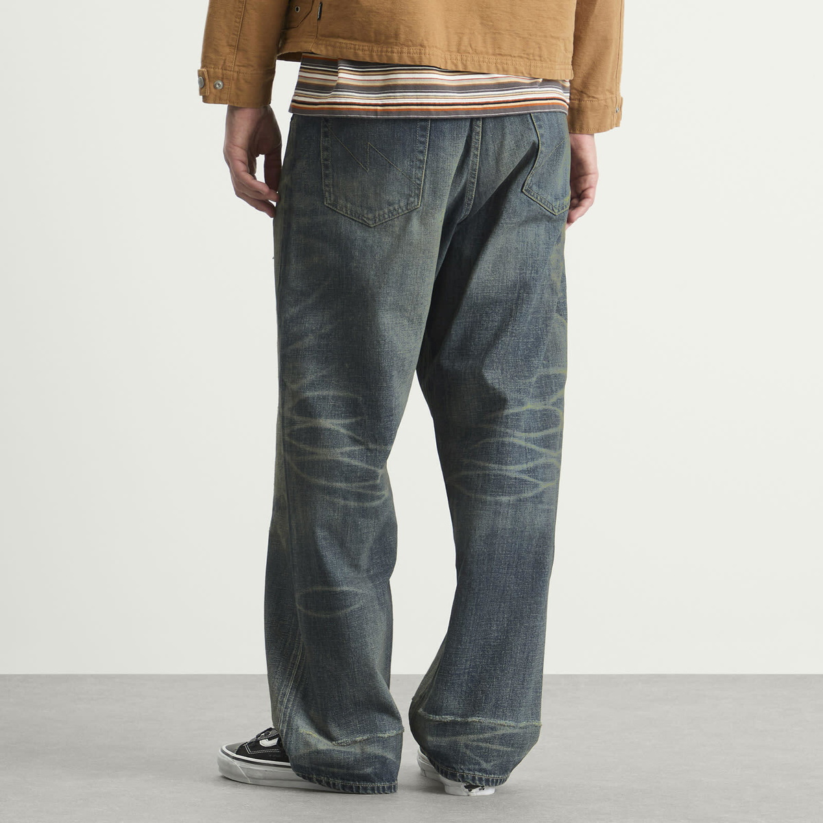 Neighborhood Men's Savage Denim DP Wide Jeans in Indigo