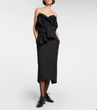 The Row Arpelle mohair and wool midi dress