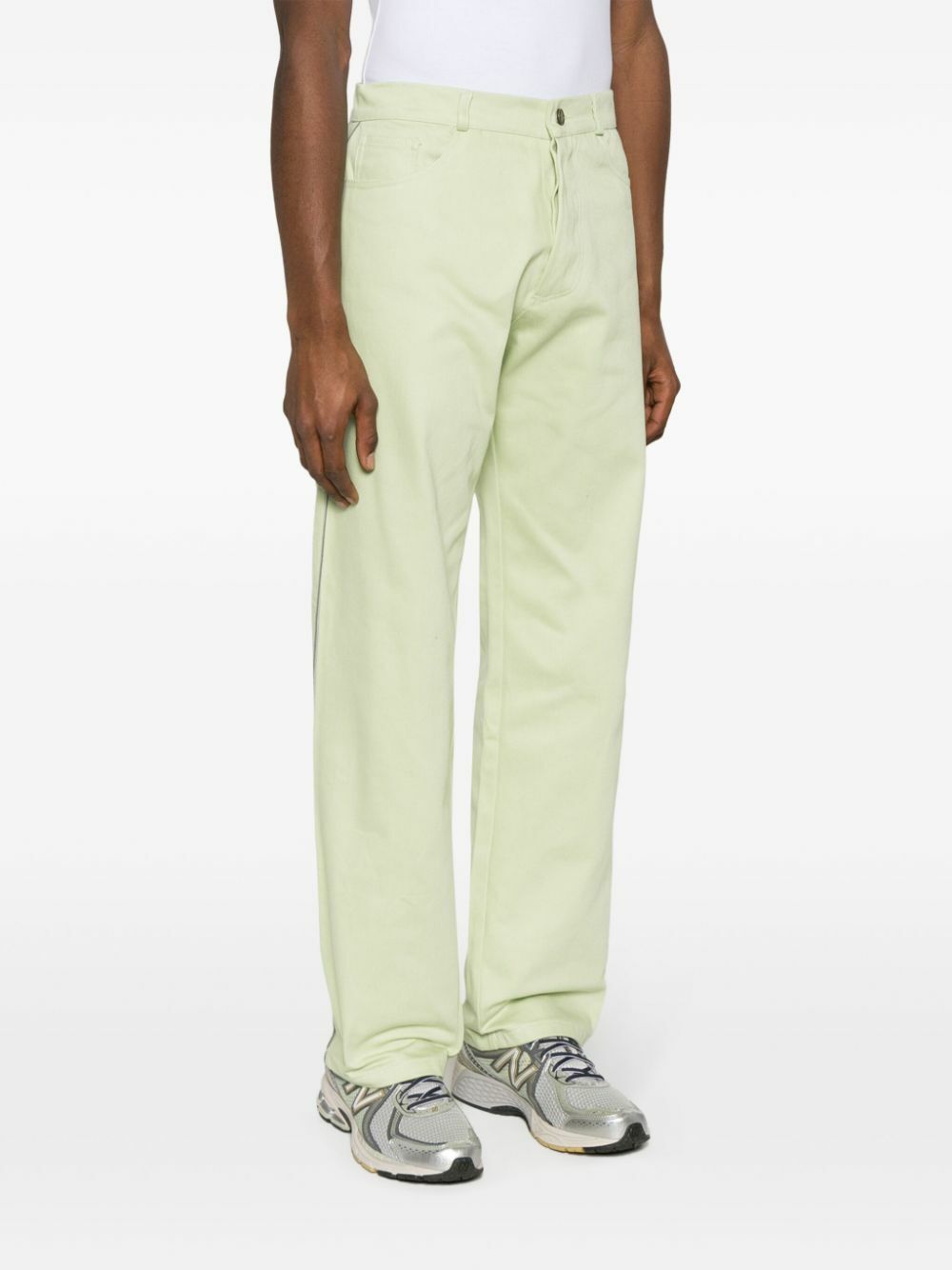 Robyn Lynch Green Straight-Leg Trousers