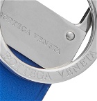 Bottega Veneta - Logo-Perforated Leather Key Fob - Blue