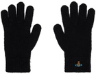 Vivienne Westwood Black Fluffy Gloves