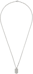 IN GOLD WE TRUST PARIS Silver Price Tag Necklace