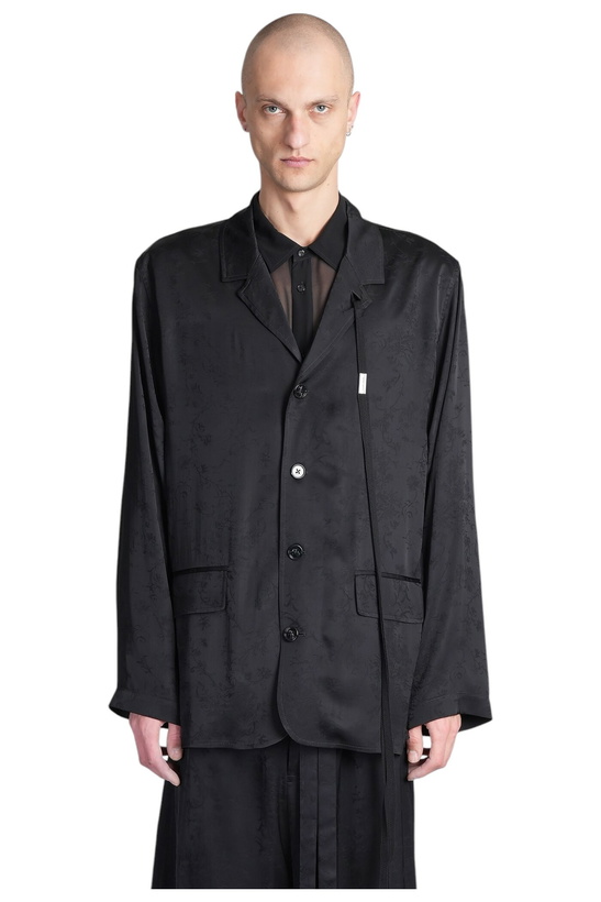 Photo: Ann Demeulemeester Nilas Blazer In Black Viscose