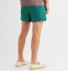 Paul Smith - Striped Wide-Leg Mid-Length Swim Shorts - Blue