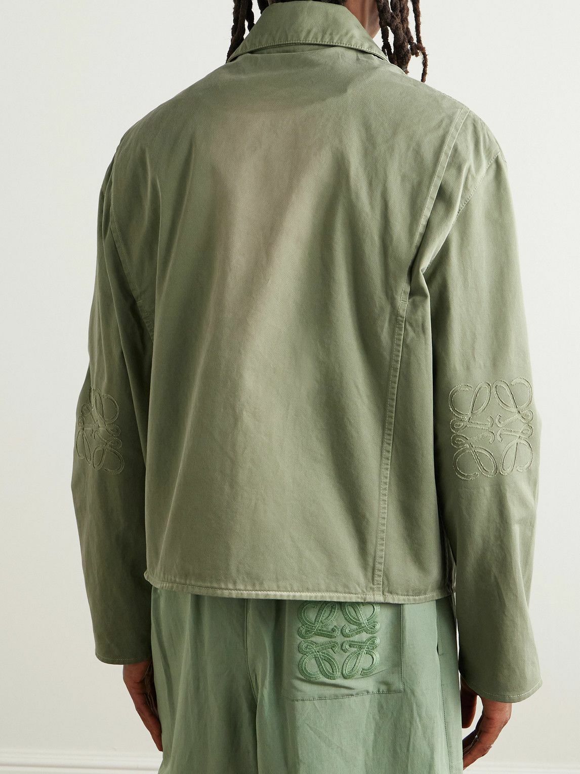 LOEWE - Paula's Ibiza Anagram Logo-Cutout Cotton-Twill Jacket