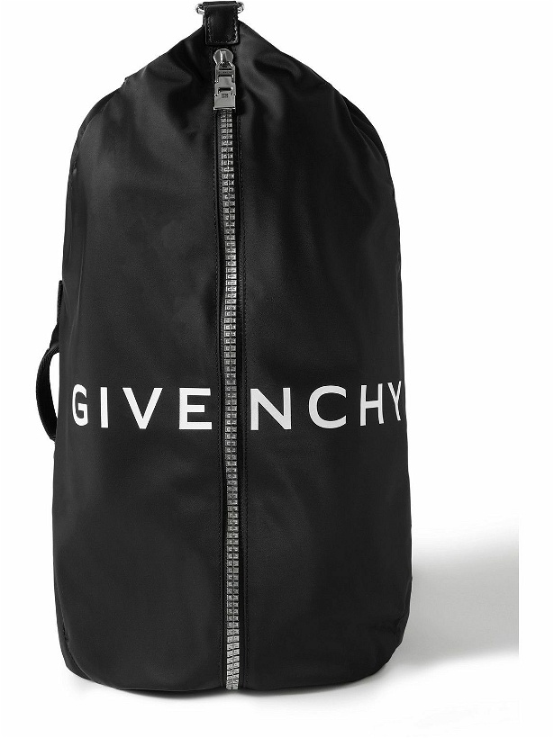 Photo: Givenchy - G-Zip Logo-Print Shell Backpack