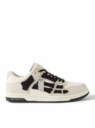 AMIRI - Skel Top Colour-Block Leather and Suede Sneakers - Neutrals