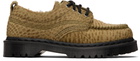 Dr. Martens Green Lowell Hair On Leather Moc Toe Derbys