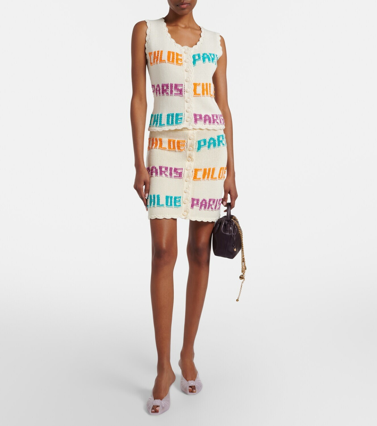 Chloé Crocheted cotton top