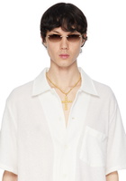 Veneda Carter Gold Flower Cross Pendant