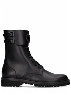 VALENTINO GARAVANI - V Logo Leather Combat Boots