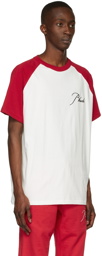 Rhude Red & White Raglan T-Shirt