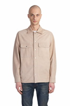 Salvatore Santoro Leather Jacket In Beige Leather